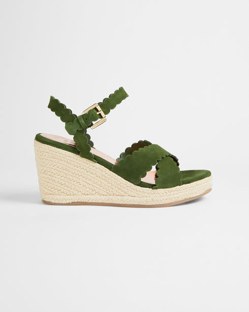 <P>Metallic Espadrille Wedge</P>